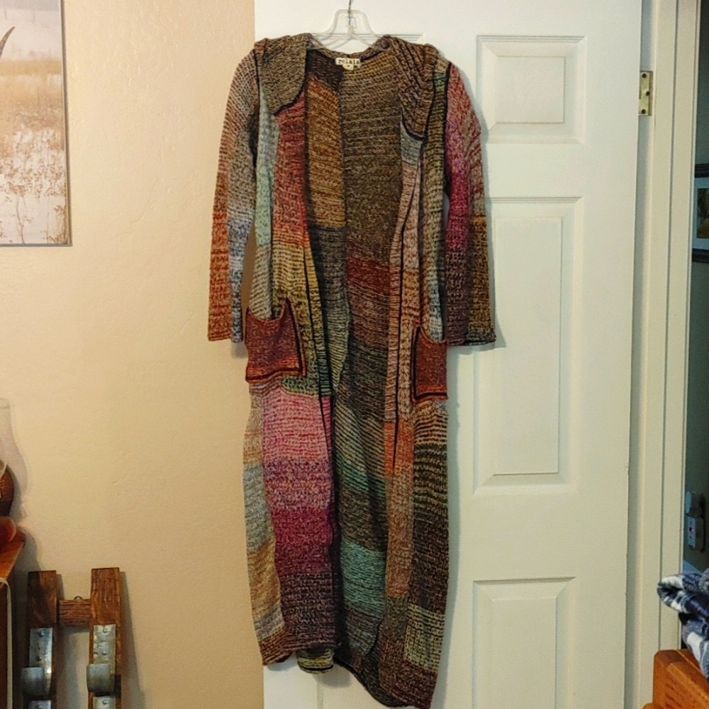 Multi color Sweater coat